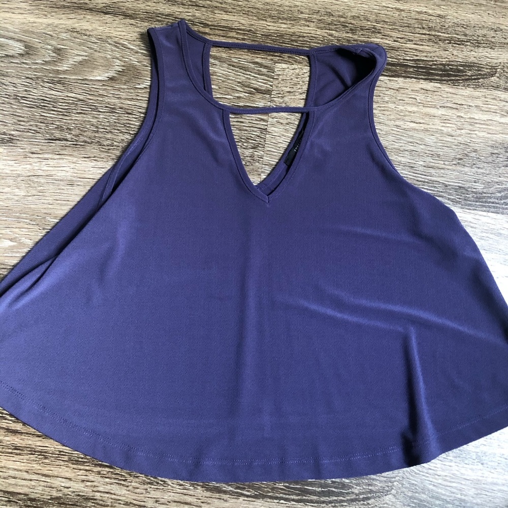 silky top with cutouts Forever 21